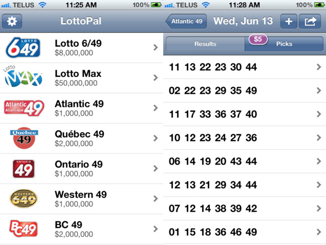 Loto 6/49 Numbers