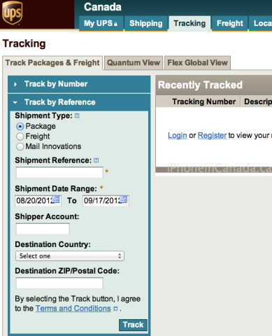 How to Get your iPhone 5 Tracking Number via UPS | iPhone in Canada Blog