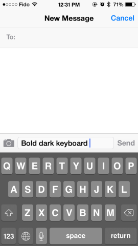 bold black keyboard