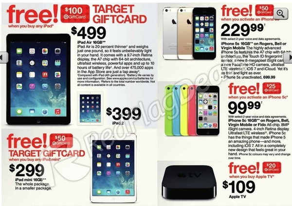 Target Black Friday Sale iPad Air for 499 Plus 100 Gift