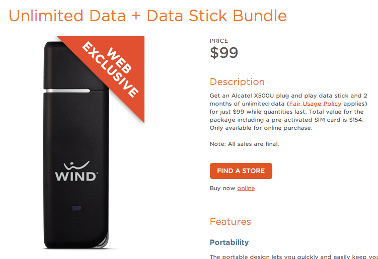 How do you get a Wind Mobile unlimited phone and data plan?