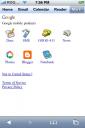 Google iPhone Homepage More