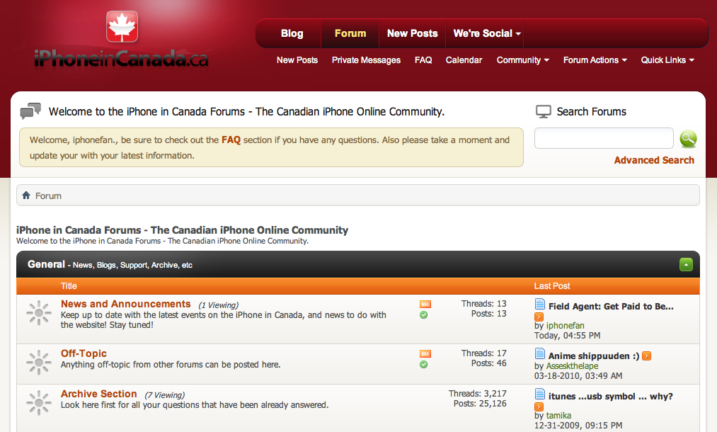iPhoneinCanada.ca Forums Relaunched–Contest! | iPhone in Canada