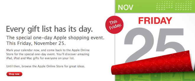 Apple Black Friday Teaser Posted Online at International Stores