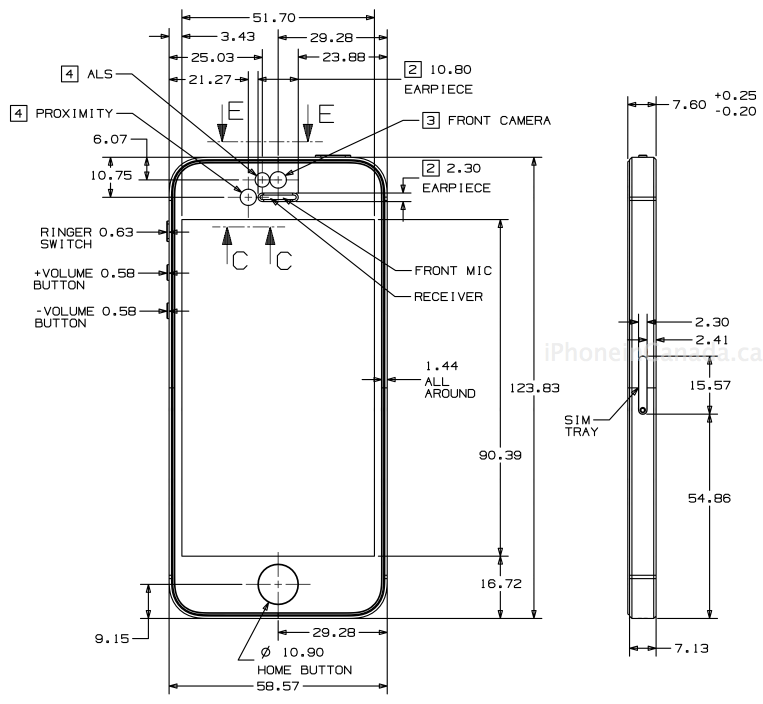 iphone 5 blueprint – iPhone in Canada Blog