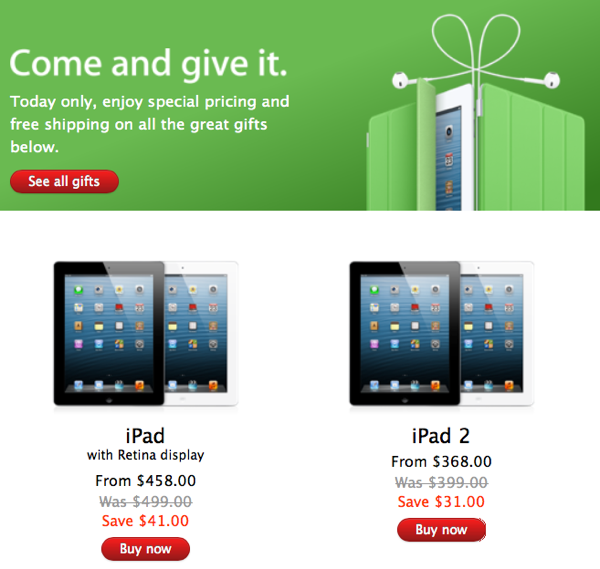 Apple's 2012 Black Friday Sale Now Live in Canada | iPhone in Canada Blog