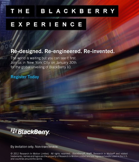 Blackberry 10 event