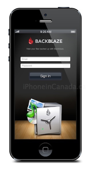 Backblaze app Screenshot 1