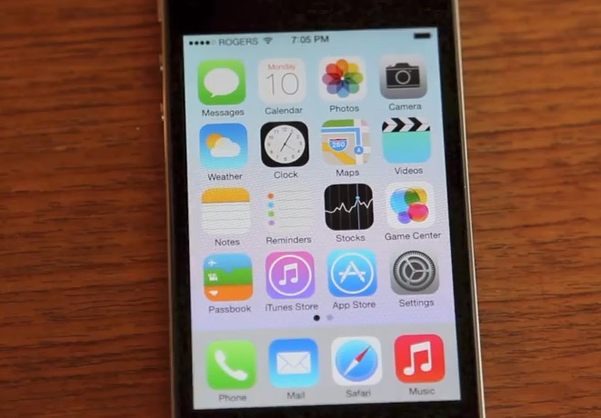 iOS 7 iphone boot up