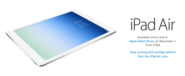 iPad Air app store