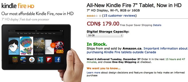 comicsahoy.com Cyber Monday: New 7-Inch Kindle Fire HD on Sale for $129 | iPhone in Canada Blog