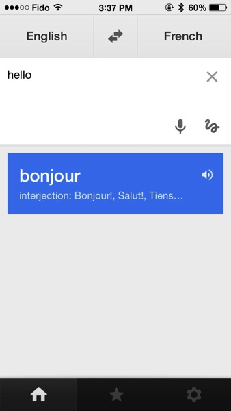Google translate ios 7