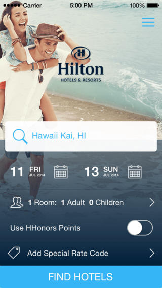 Hilton app