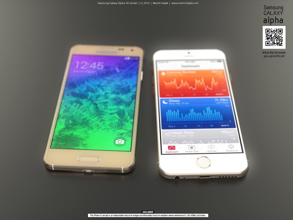 Galaxy alpha vs iphone 6