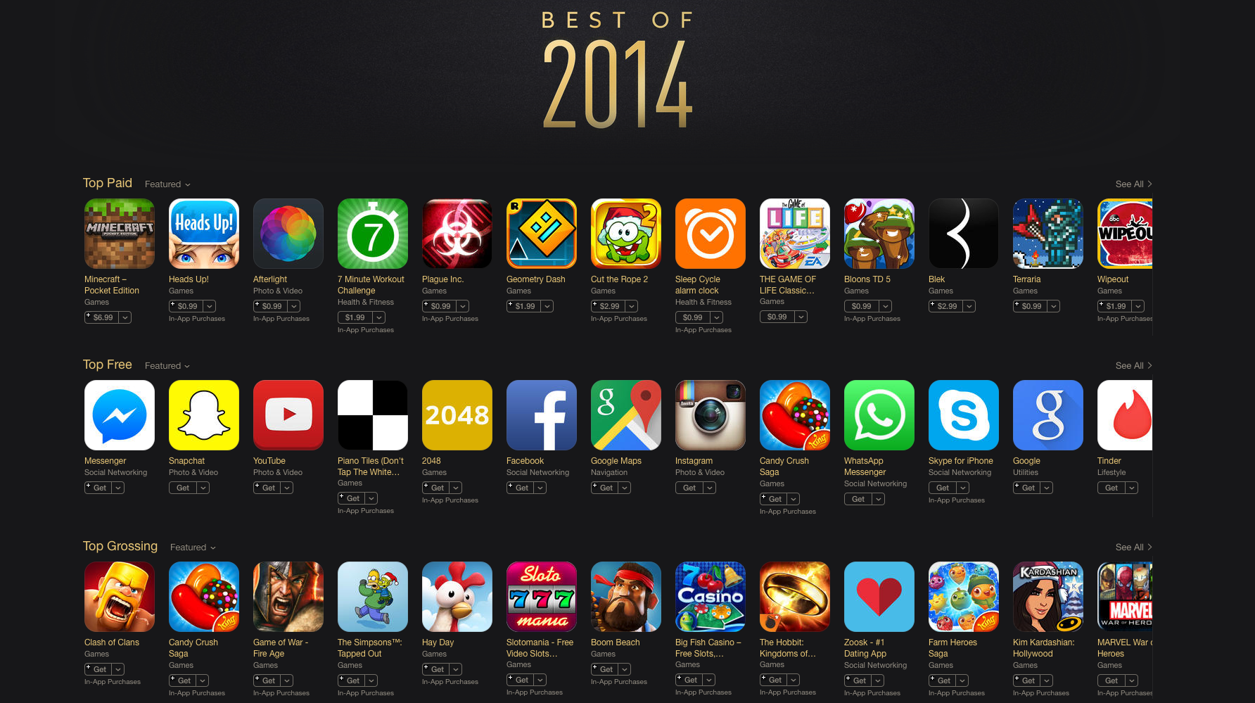 Apple Announces the App Store’s Best Free and Paid Apps of 2014