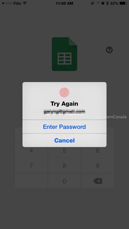 Google docs touch id