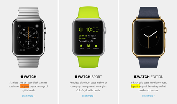 Apple watch versions