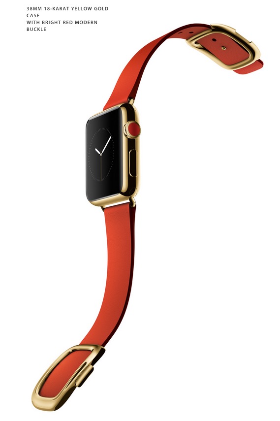apple watch gold red