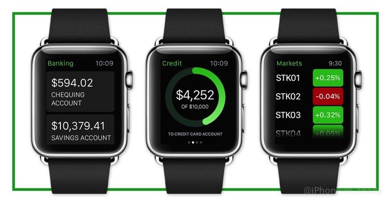 TD Canada Launches Apple Watch App to Check Balances and More | iPhone in Canada Blog