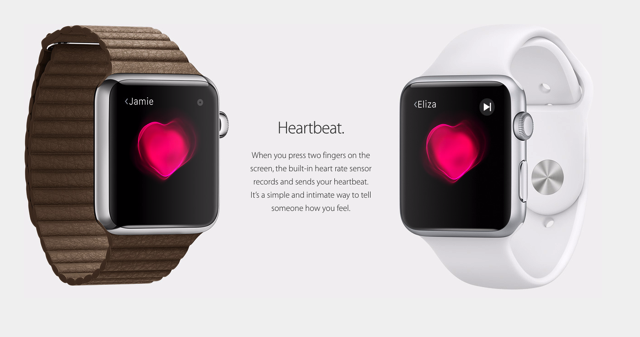 Apple watch heartbeat