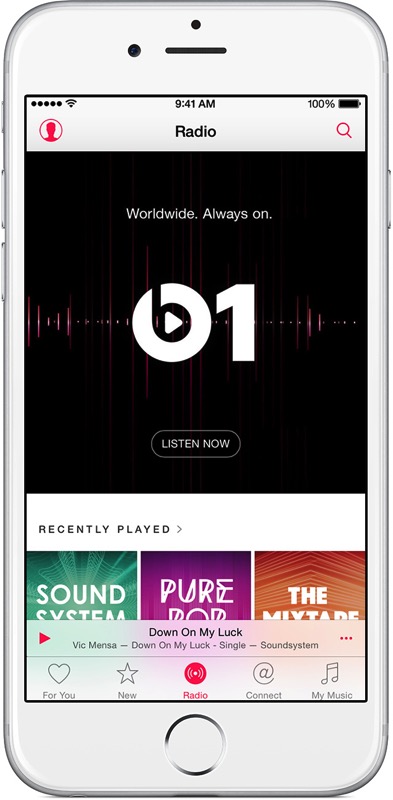 Iphone6 apple music radio