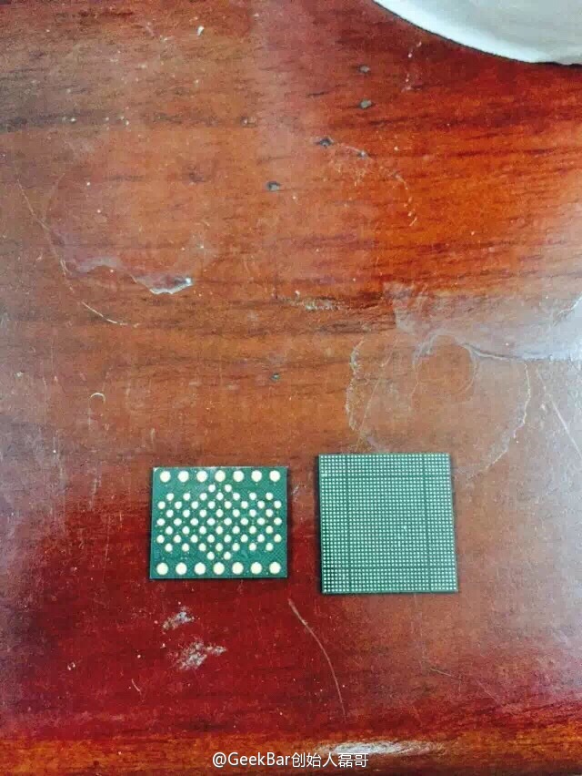Apple A9 chip back