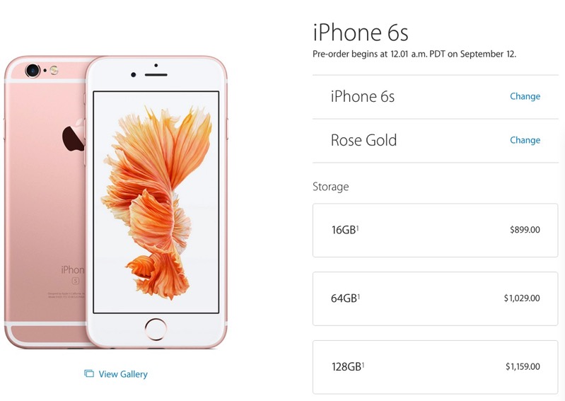 iphone 6 price on apple store
