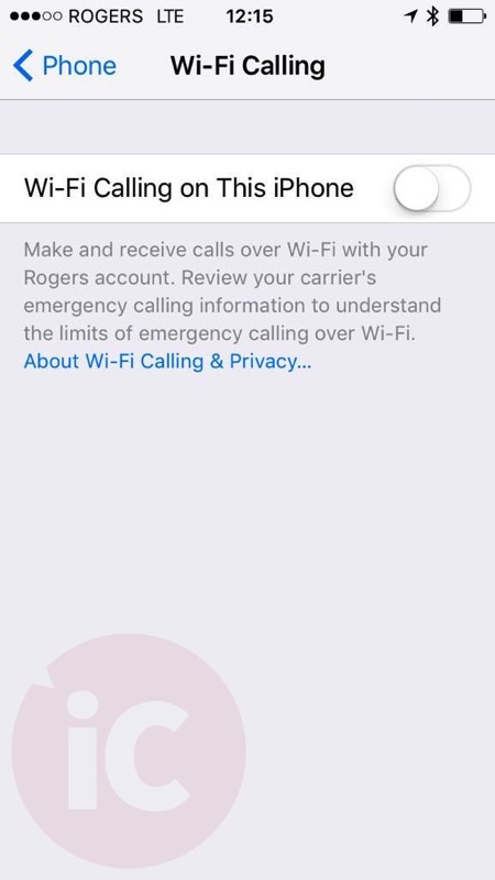 Rogers wifi calling