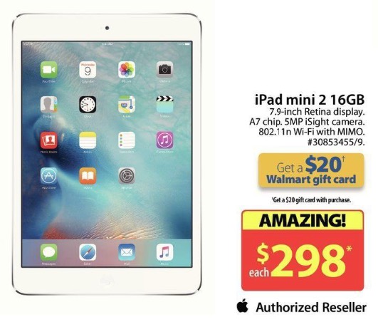 Walmart 2015 Black Friday Iphone 6 For 88 Ipad Mini 2 For 298 Iphone In Canada Blog