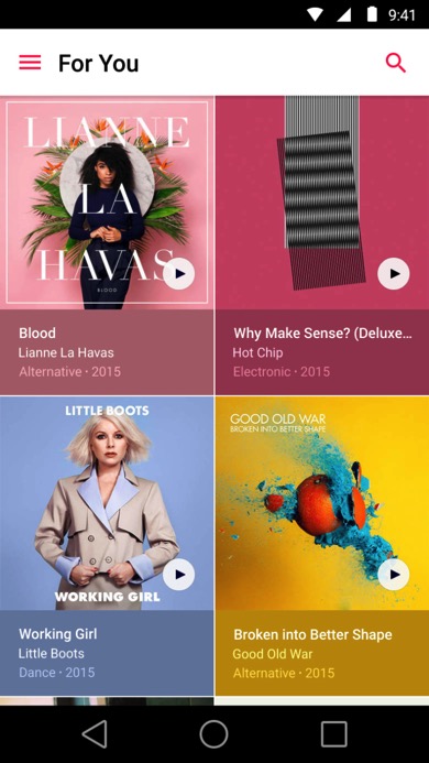 Apple music on android image