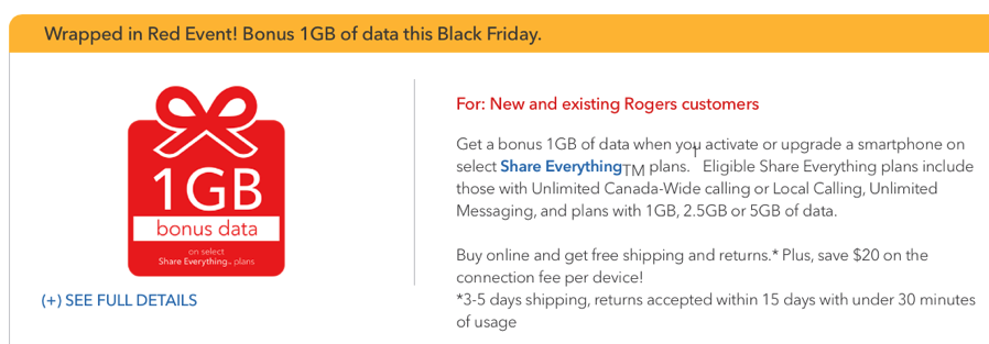 Rogers Reveals Black Friday Wrapped In Red Event Deals Iphone In Canada Blog