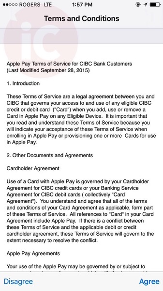 CIBC apple pay