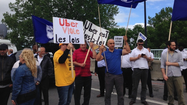 Taxi protest
