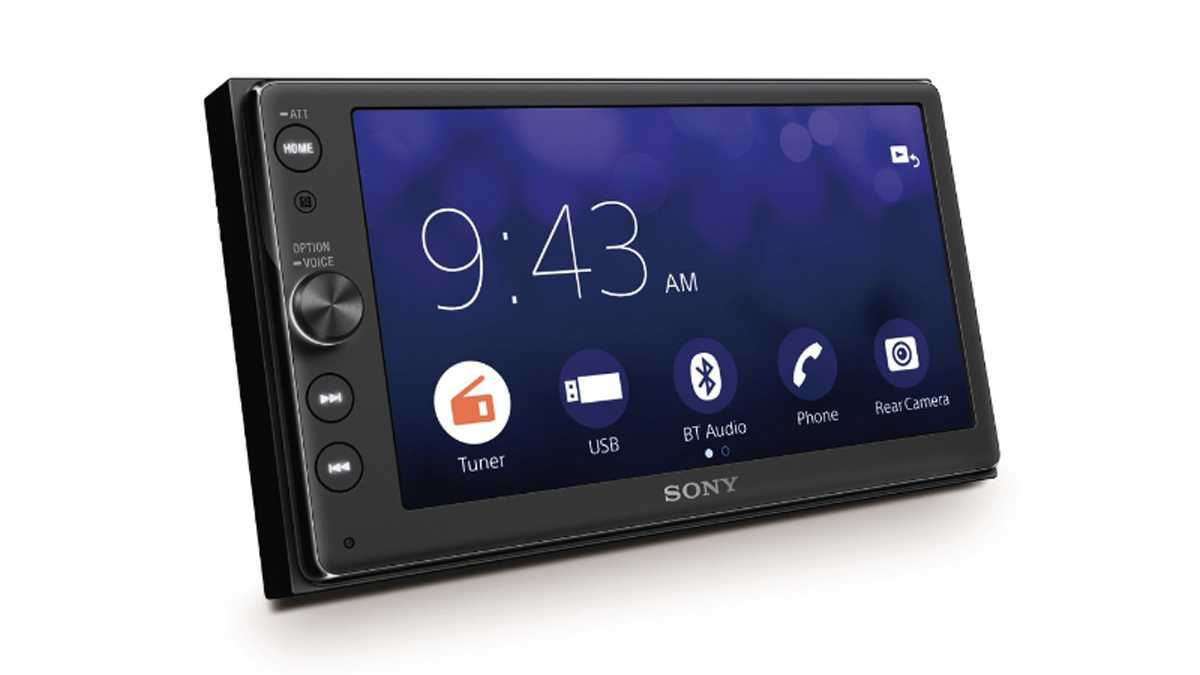 The new XAV-AX100 in-car audio system (PRNewsFoto/Sony Electronics)