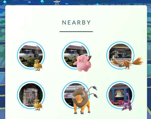 Nearby