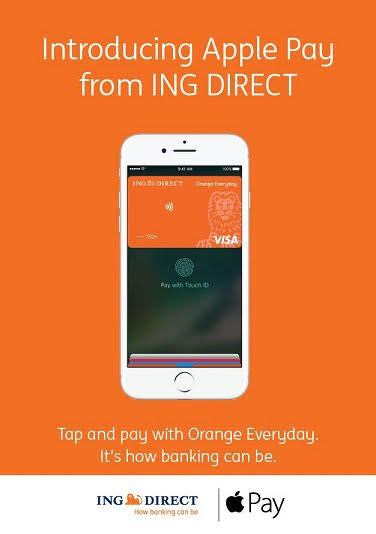 ING direct apple pay