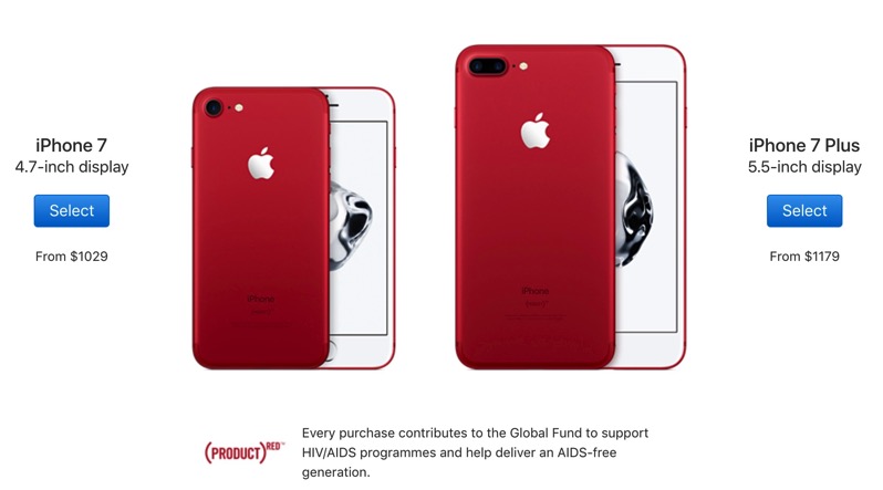 Apple (PRODUCT)RED iPhone 7, 7 Plus No Longer Available • iPhone 