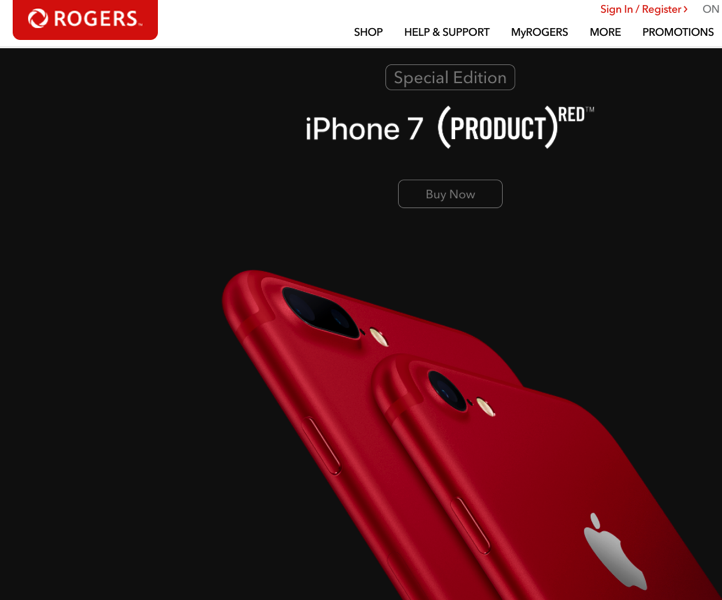 (PRODUCT)RED iPhone 7 Available at Rogers, Telus, Bell | iPhone in Canada