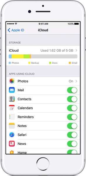 Ios10 3 iphone7 settings apple id icloud
