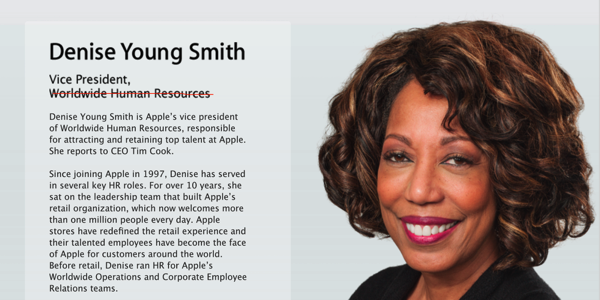 Denise young smith apple