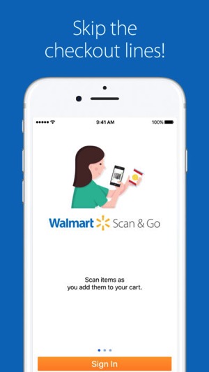 Walmart scan and go