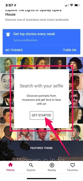 Google arts culture selfie