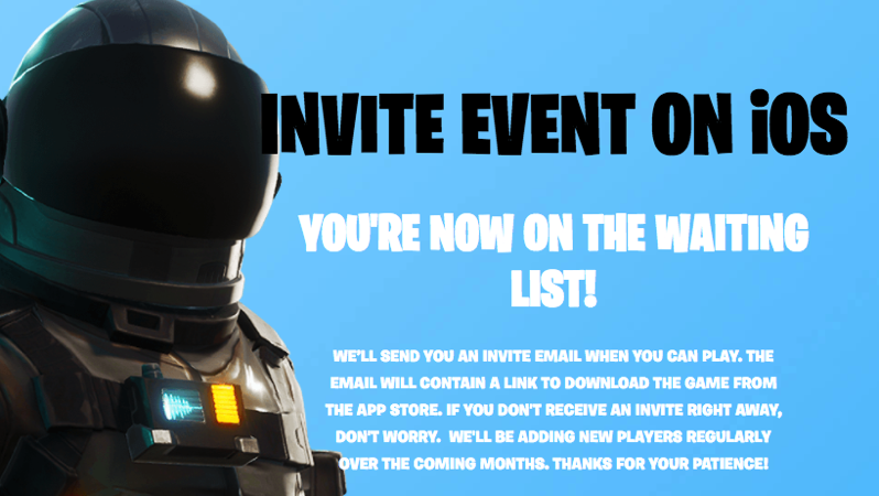 Register Now Fortnite Ios Invite Event Goes Live Iphone In