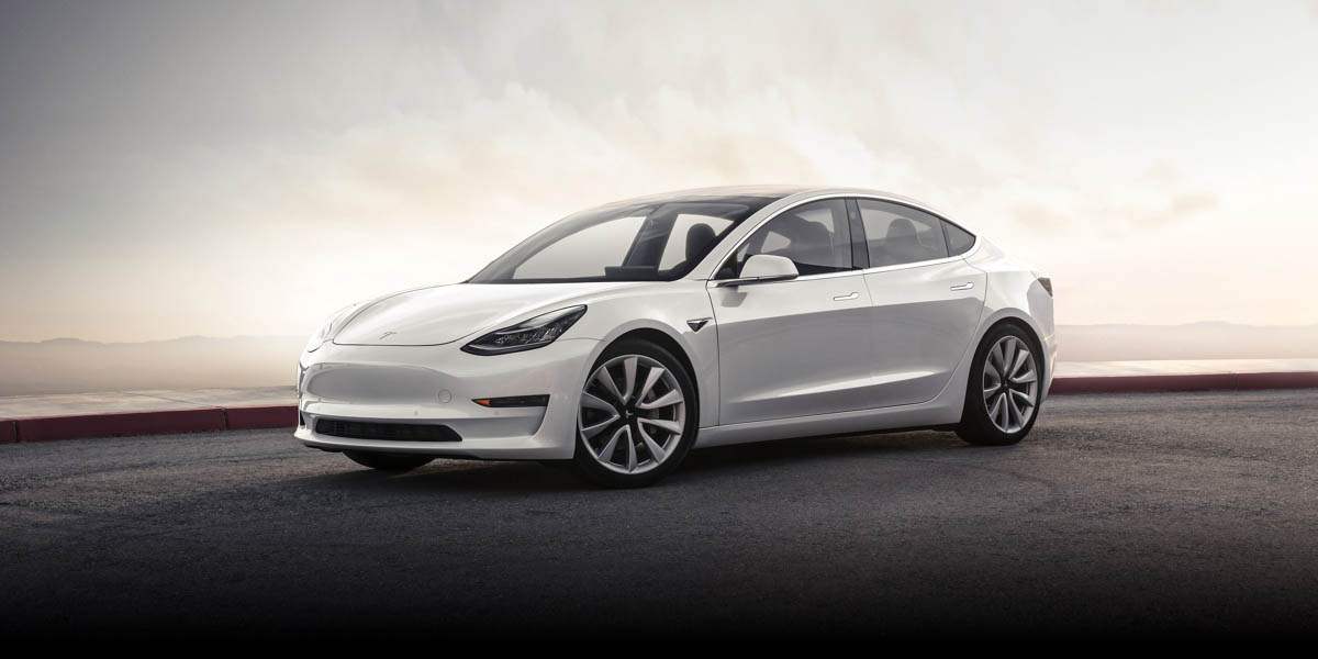 teslas model 3 will be on display in starting on march 2nd