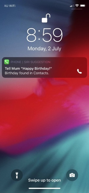 Siri happy birthday