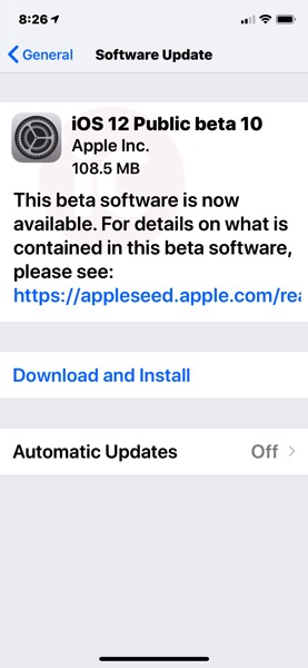 Fix ios 12 update bug