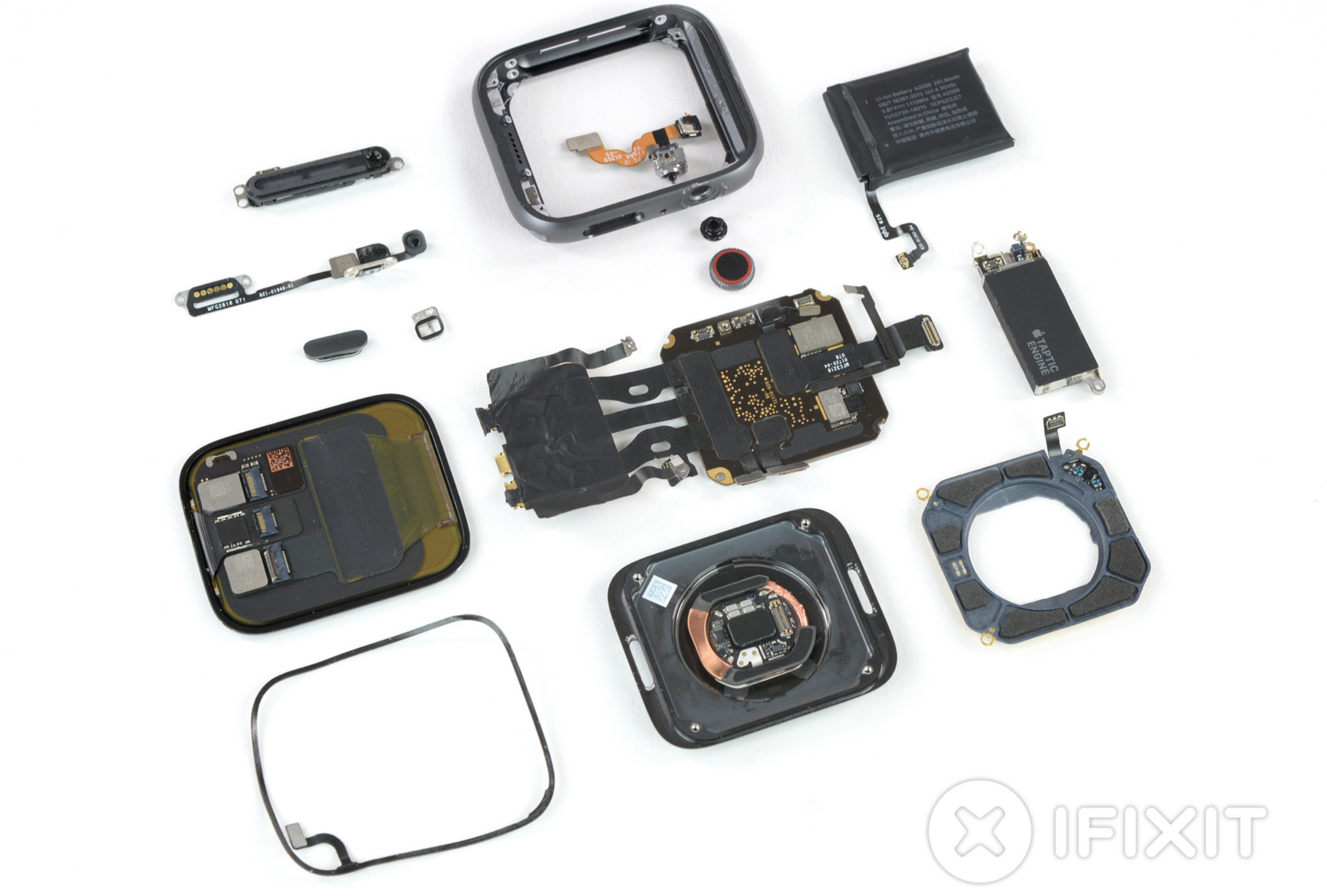 parts diagram iphone of Bigger Teardown Reveals Series iFixit 4 of Apple Watch