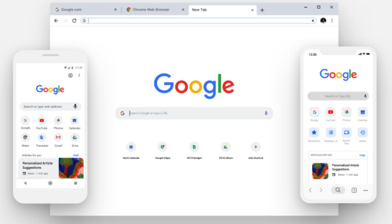 Google chrome redesign