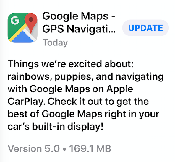 Google maps ios version 5 0