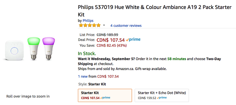 Philips hue 2 pack sale